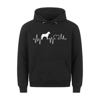 Premium Hoodie "Chesapeake Bay Retriever - Heartbeat" Schwarz – hunde-shirt.de