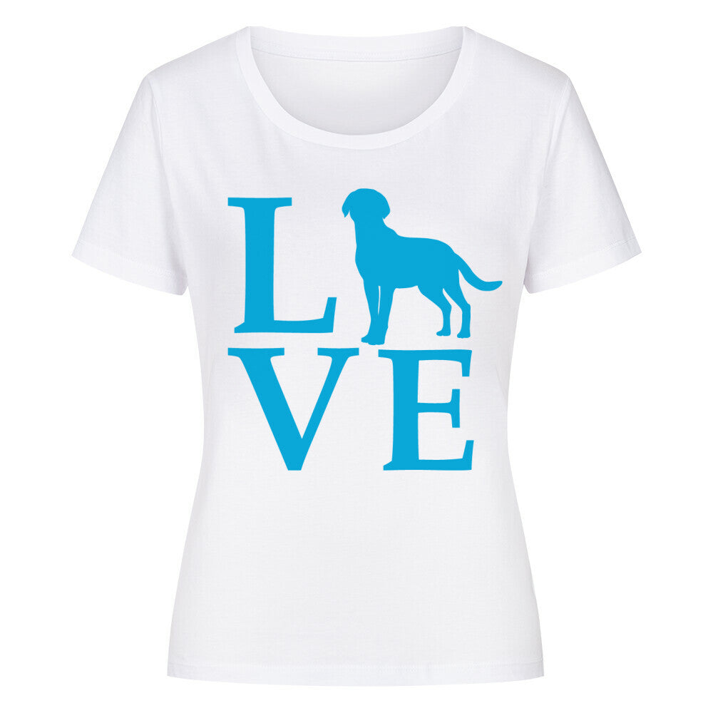 Premium Organic Damen-Shirt "Chesapeake Bay - LOVE" Weiß – hunde-shirt.de