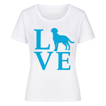 Premium Organic Damen-Shirt "Chesapeake Bay - LOVE" Weiß – hunde-shirt.de