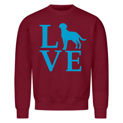 Premium Sweatshirt "Chesapeake Bay - LOVE" Burgunder – hunde-shirt.de