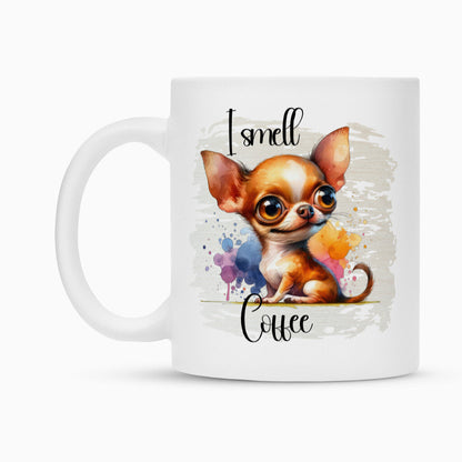 Tasse "Chihuahua - I smell Coffee" – hunde-shirt.de