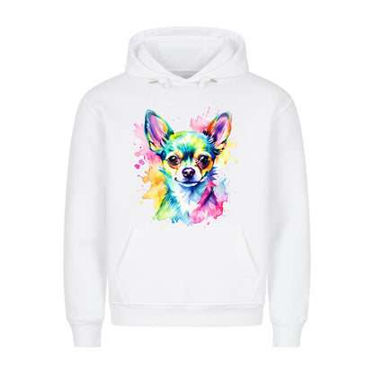 Premium Hoodie "Chihuahua - Paint" Weiß – hunde-shirt.de