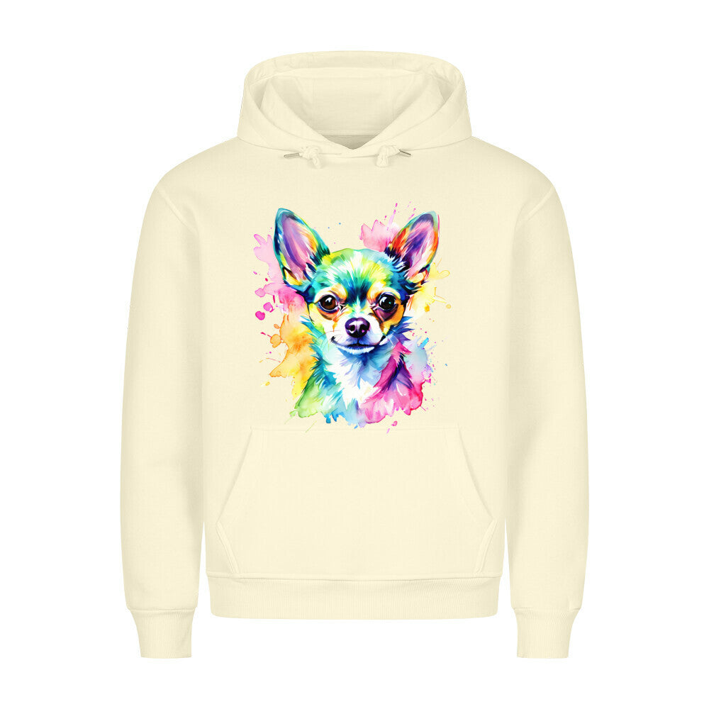 Premium Hoodie "Chihuahua - Paint" Beige – hunde-shirt.de