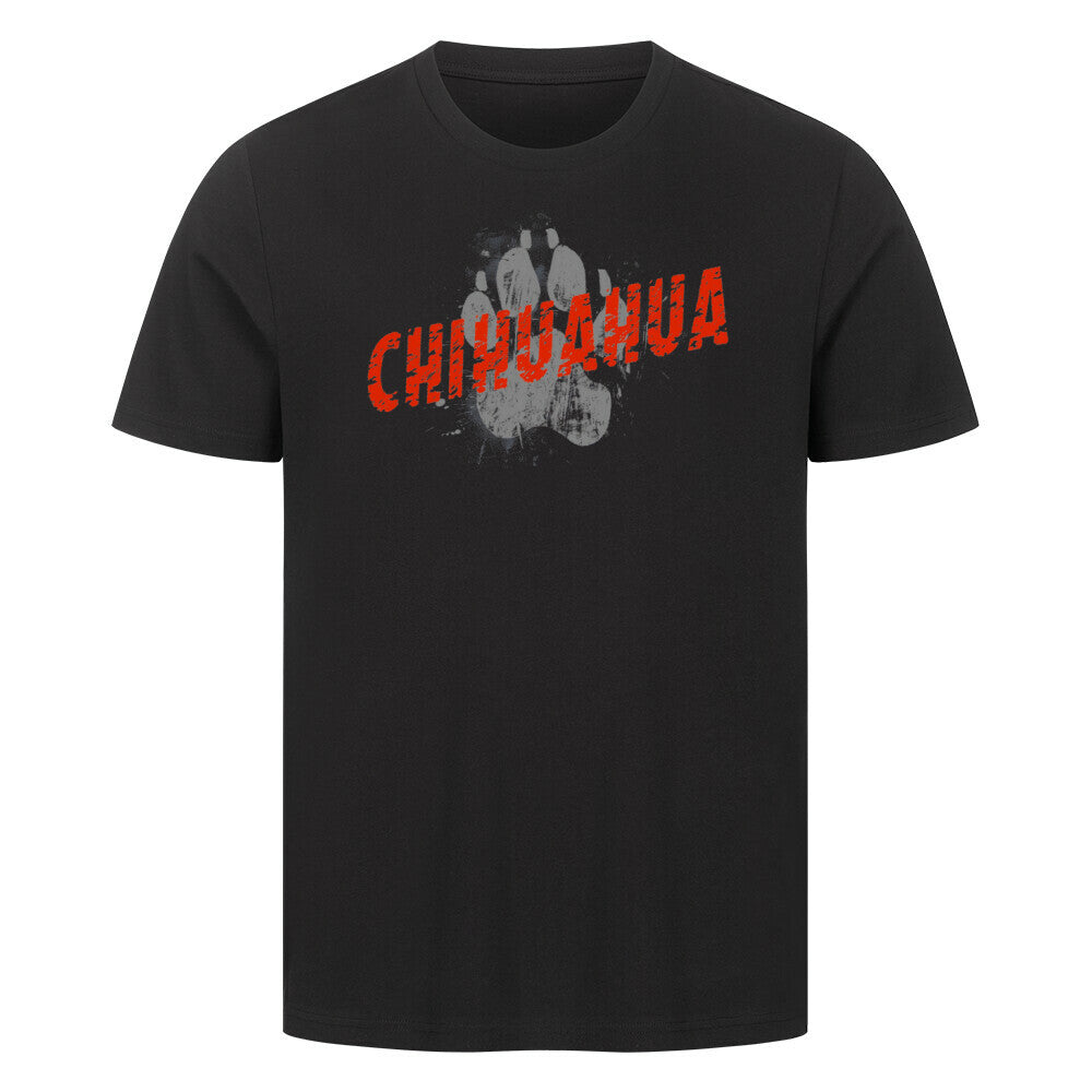 Premium T-Shirt "Chihuahua - PAW" Schwarz – hunde-shirt.de