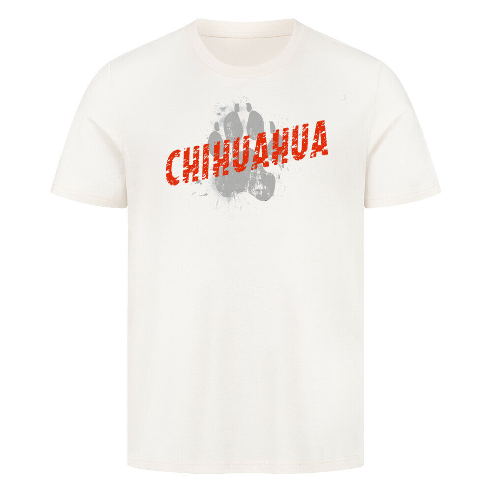 Premium T-Shirt "Chihuahua - PAW" Natural Raw – hunde-shirt.de