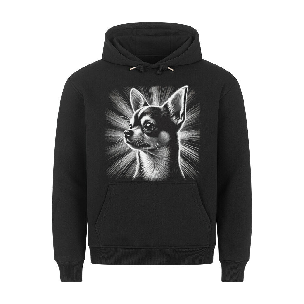 Premium Hoodie "Chihuahua - Shine" Schwarz – hunde-shirt.de