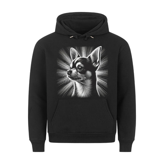 Premium Hoodie "Chihuahua - Shine" Schwarz – hunde-shirt.de