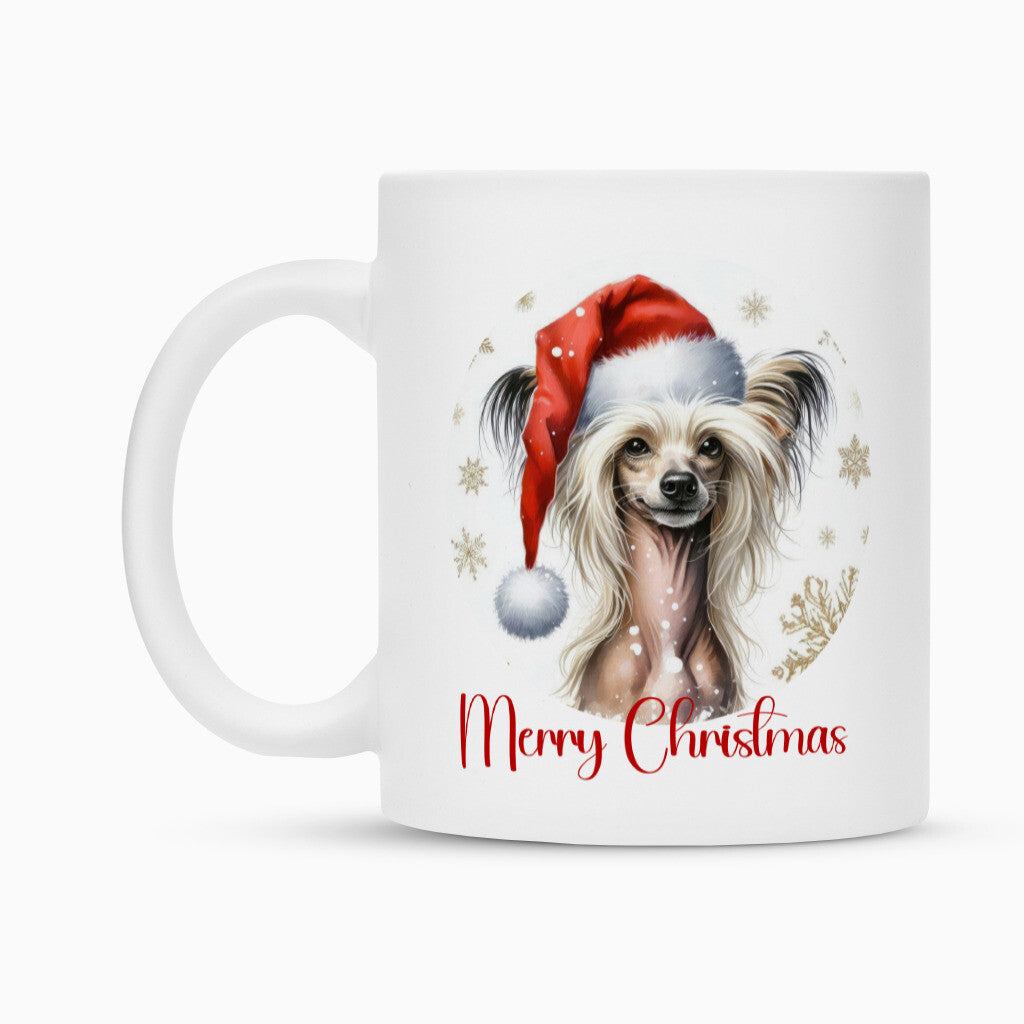 Tasse "Chinese Crested Dog - Merry Christmas" – hunde-shirt.de