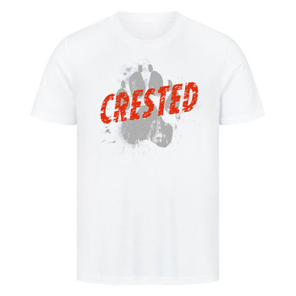 Premium T-Shirt "Chinese Crested Dog - PAW" Weiß – hunde-shirt.de