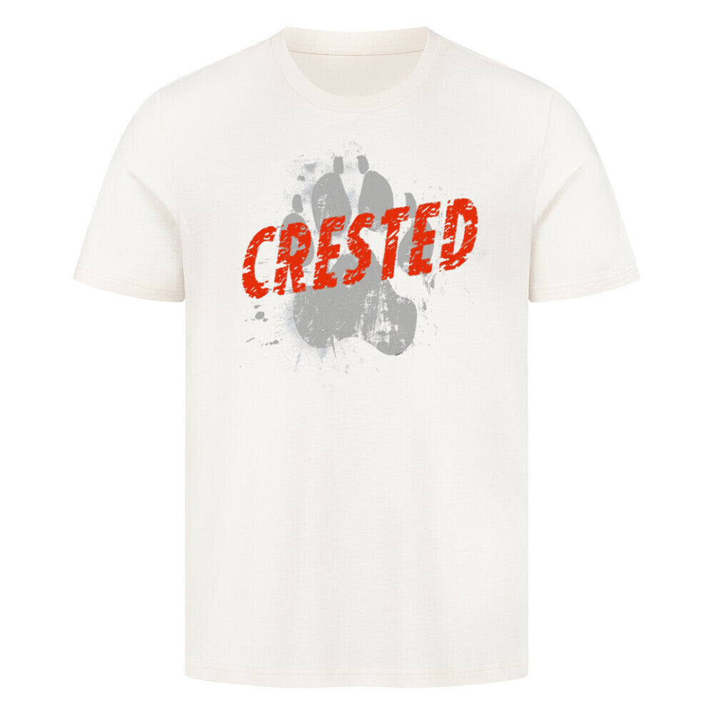 Premium T-Shirt "Chinese Crested Dog - PAW" Natural Raw – hunde-shirt.de