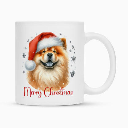 Tasse "Chow-Chow - Merry Christmas" Weiß – hunde-shirt.de