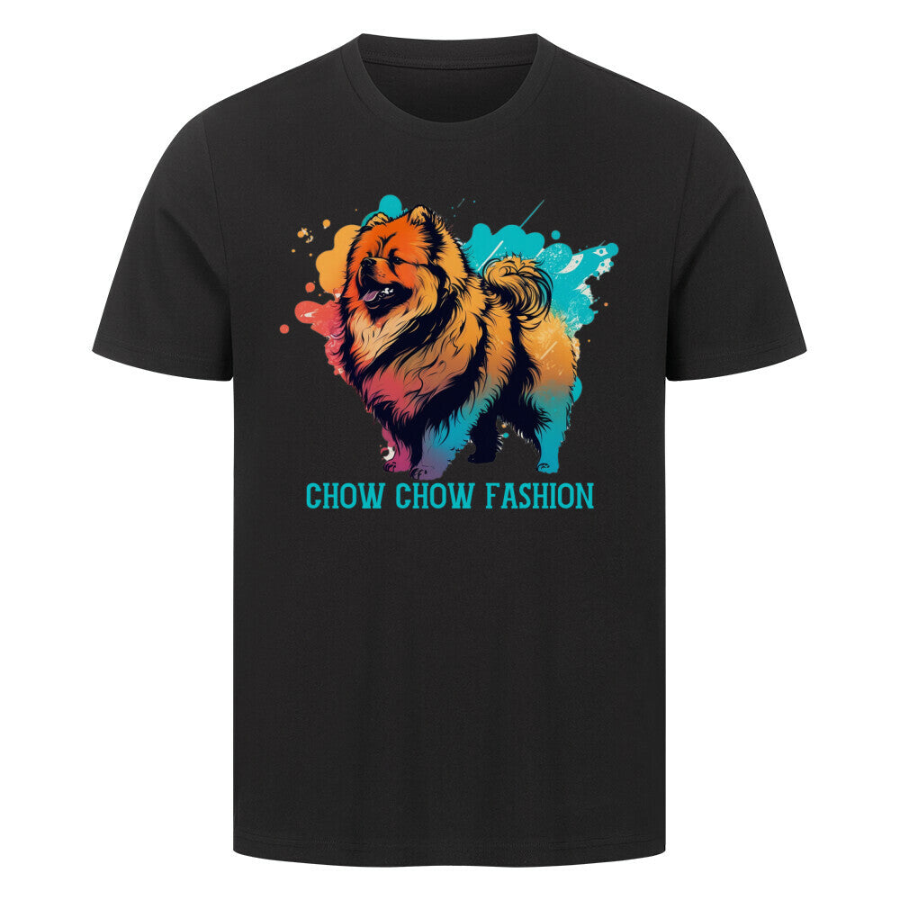 Premium T-Shirt "Chow-Chow - Fashion" Schwarz – hunde-shirt.de