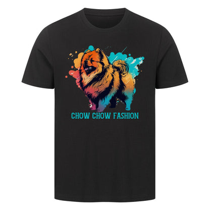 Premium T-Shirt "Chow-Chow - Fashion" Schwarz – hunde-shirt.de