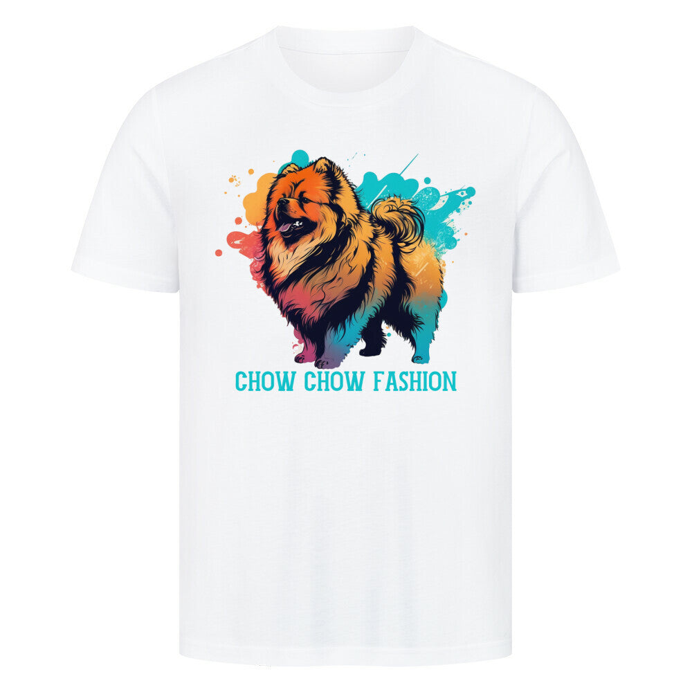 Premium T-Shirt "Chow-Chow - Fashion" Weiß – hunde-shirt.de