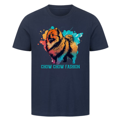 Premium T-Shirt "Chow-Chow - Fashion" French Navy – hunde-shirt.de