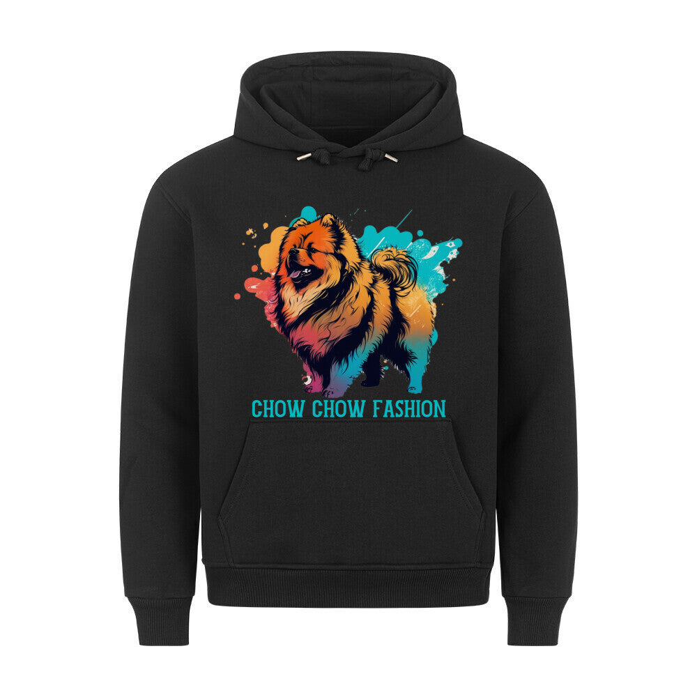 Premium Hoodie "Chow-Chow - Fashion" Schwarz – hunde-shirt.de