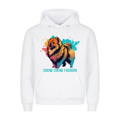 Premium Hoodie "Chow-Chow - Fashion" Weiß – hunde-shirt.de