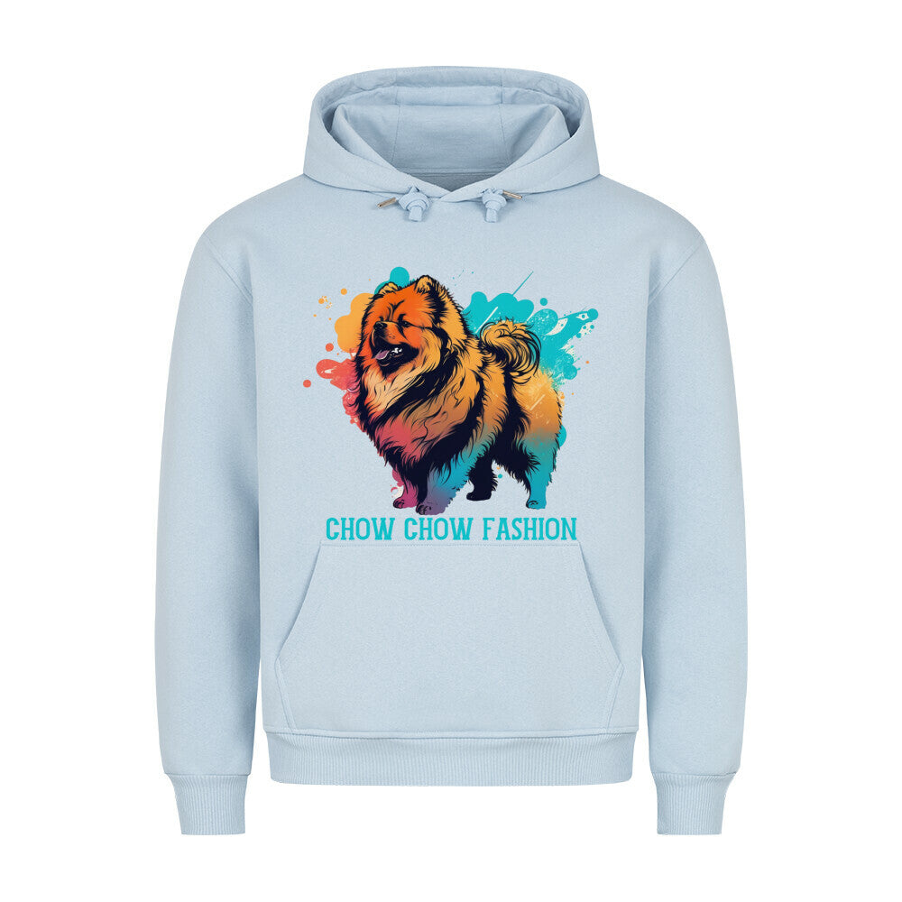 Premium Hoodie "Chow-Chow - Fashion" Babyblau – hunde-shirt.de