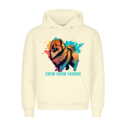 Premium Hoodie "Chow-Chow - Fashion" Beige – hunde-shirt.de