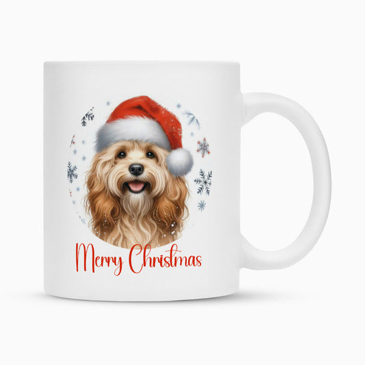 Tasse "Cockapoo - Merry Christmas" Weiß – hunde-shirt.de
