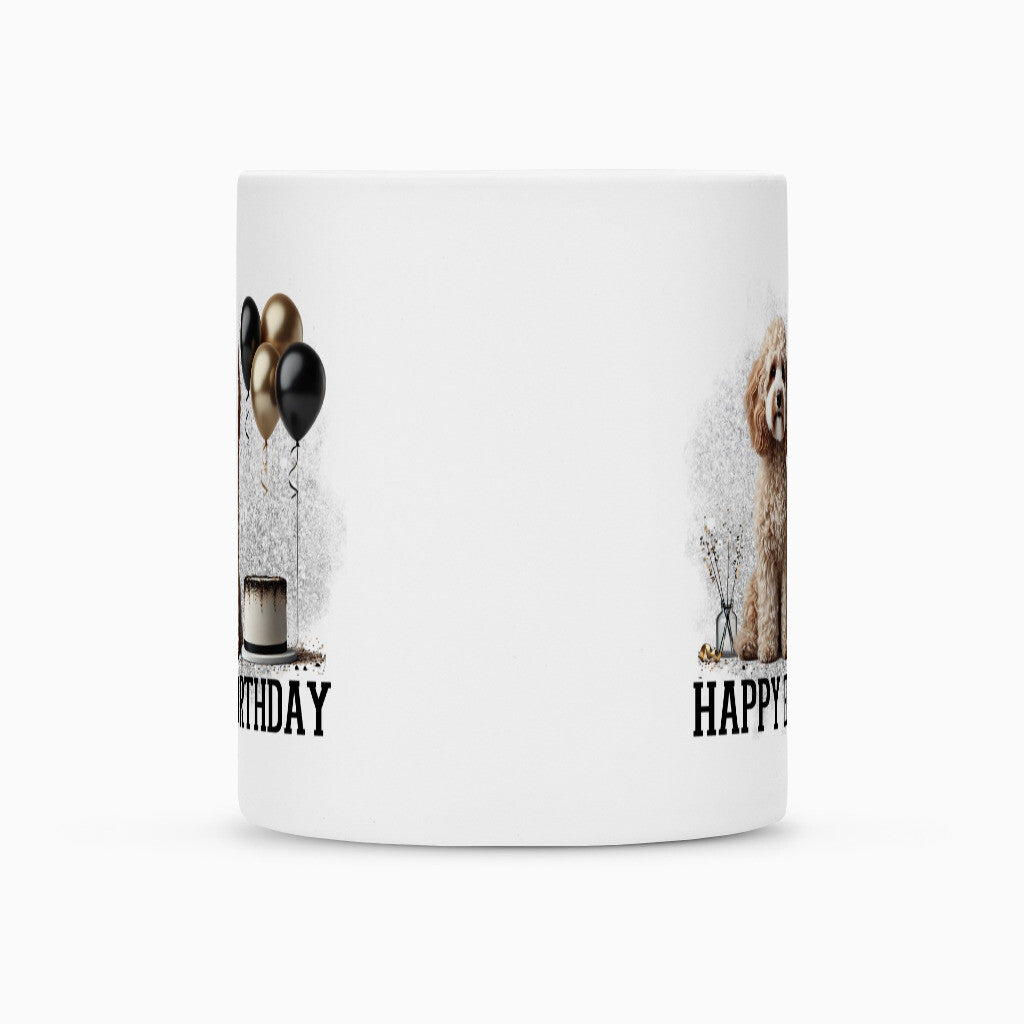 Tasse "Cockapoo - Happy Birthday" – hunde-shirt.de