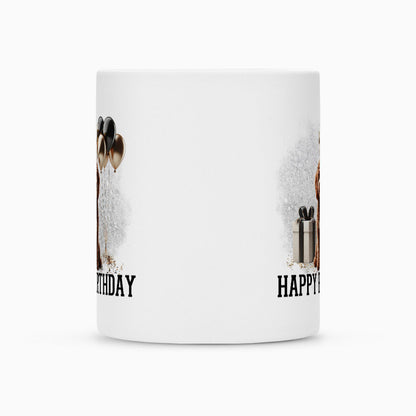 Tasse "Cockapoo ( braun ) - Happy Birthday" – hunde-shirt.de