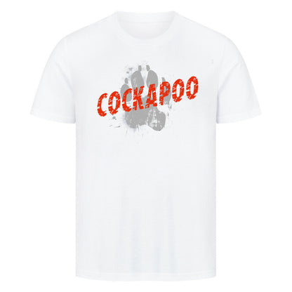 Premium T-Shirt "Cockapoo - PAW" Weiß – hunde-shirt.de