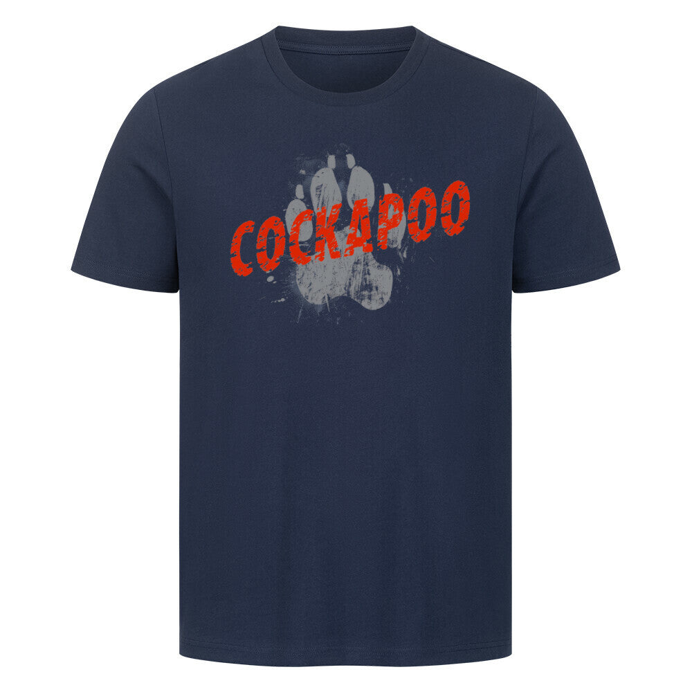 Premium T-Shirt "Cockapoo - PAW" French Navy – hunde-shirt.de