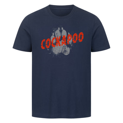 Premium T-Shirt "Cockapoo - PAW" French Navy – hunde-shirt.de