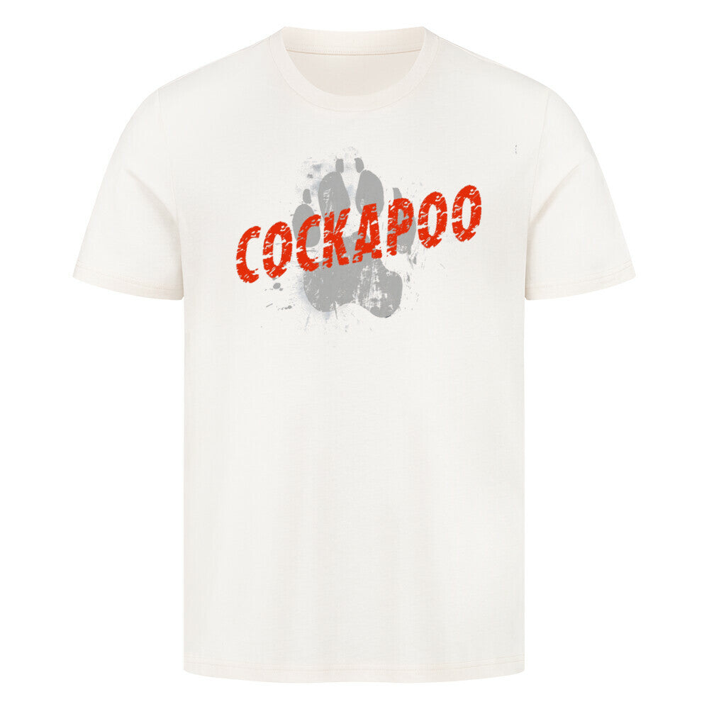 Premium T-Shirt "Cockapoo - PAW" Natural Raw – hunde-shirt.de
