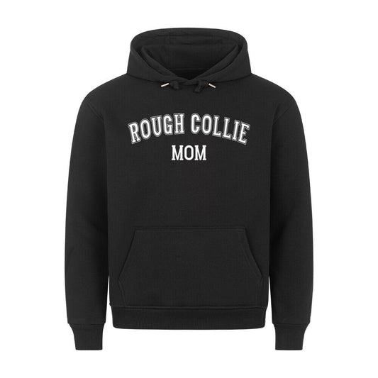 Premium Hoodie "Collie - MOM" Schwarz – hunde-shirt.de