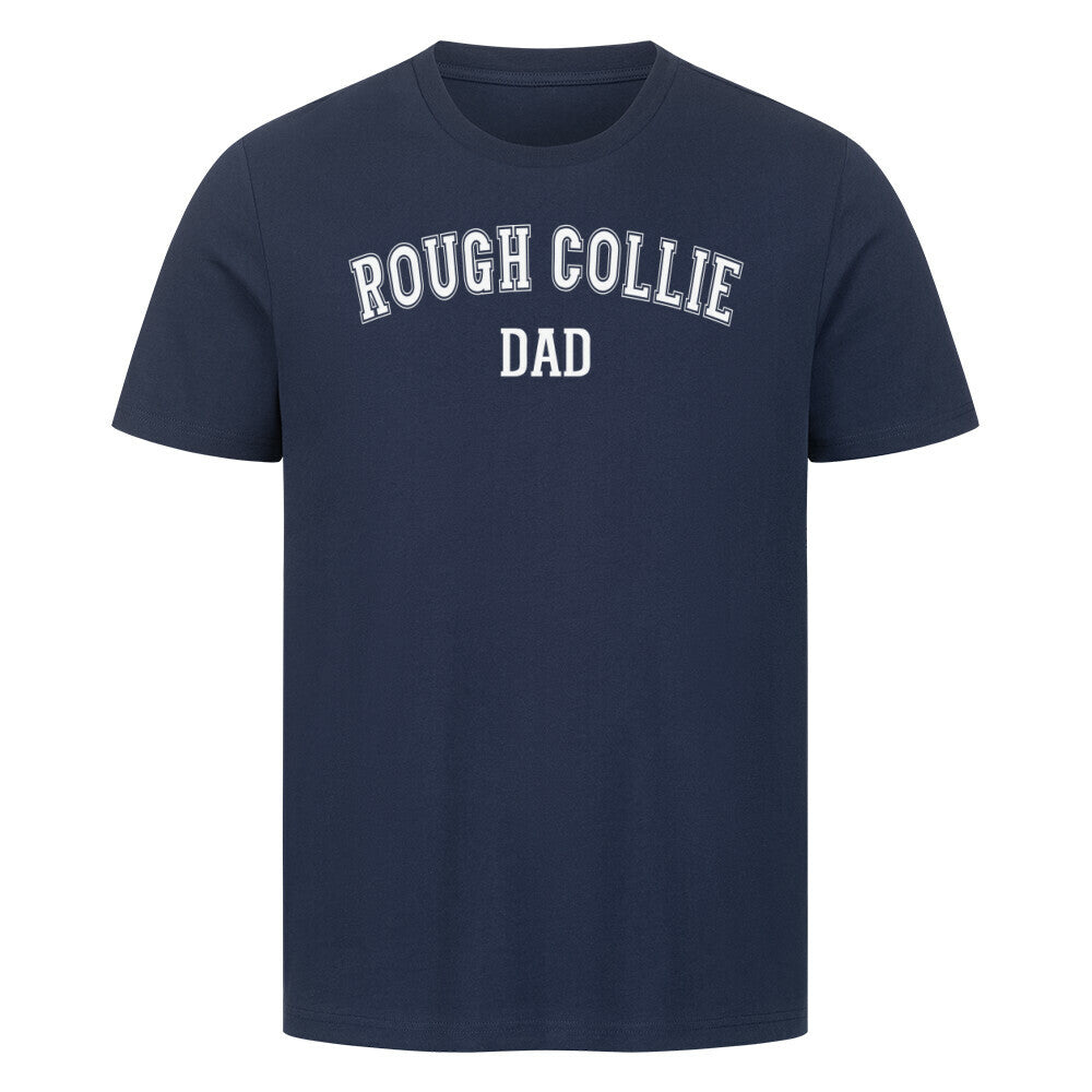 Premium T-Shirt "Collie - DAD" French Navy – hunde-shirt.de