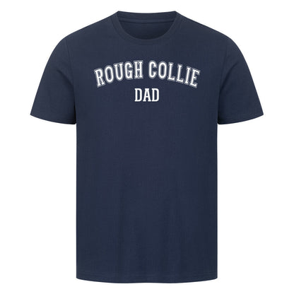 Premium T-Shirt "Collie - DAD" French Navy – hunde-shirt.de