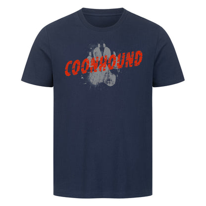 Premium T-Shirt "Coonhound - PAW" French Navy – hunde-shirt.de