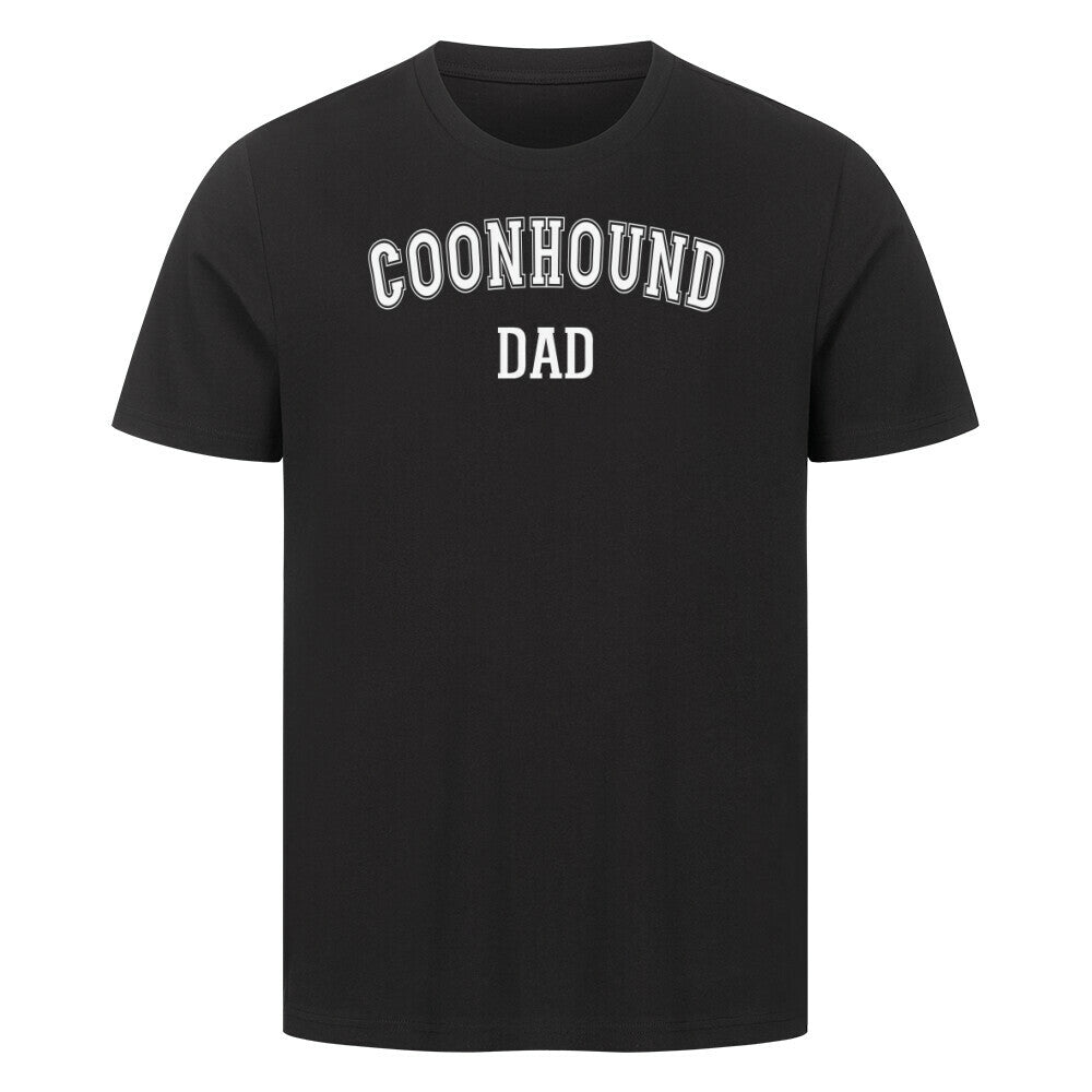 Premium T-Shirt "Coonhound - DAD" Schwarz – hunde-shirt.de
