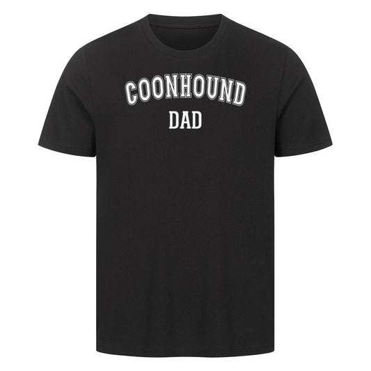Premium T-Shirt "Coonhound - DAD" Schwarz – hunde-shirt.de
