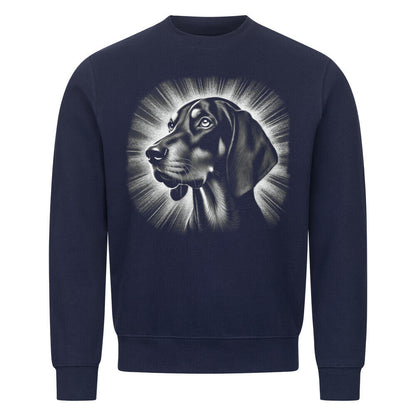 Premium Sweatshirt "Coonhound - Black & Tan" Navy Blue – hunde-shirt.de