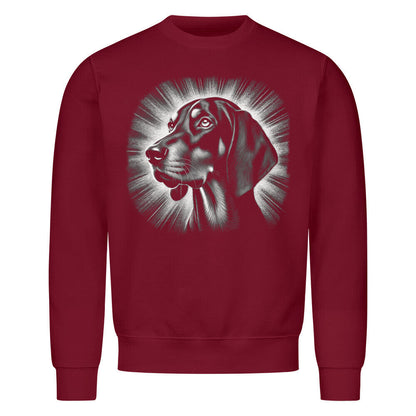 Premium Sweatshirt "Coonhound - Black & Tan" Burgunder – hunde-shirt.de