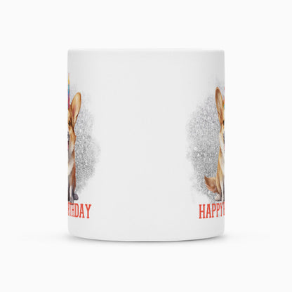 Tasse "Pembroke Welsh Corgi - Happy Birthday" – hunde-shirt.de