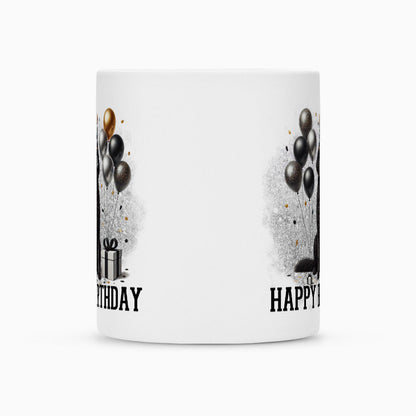 Tasse "Curly Coated ( schwarz ) - Happy Birthday" – hunde-shirt.de