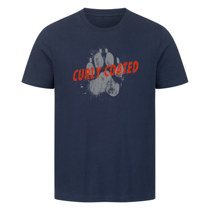 Premium T-Shirt "Curly Coated Retriever - PAW" French Navy – hunde-shirt.de