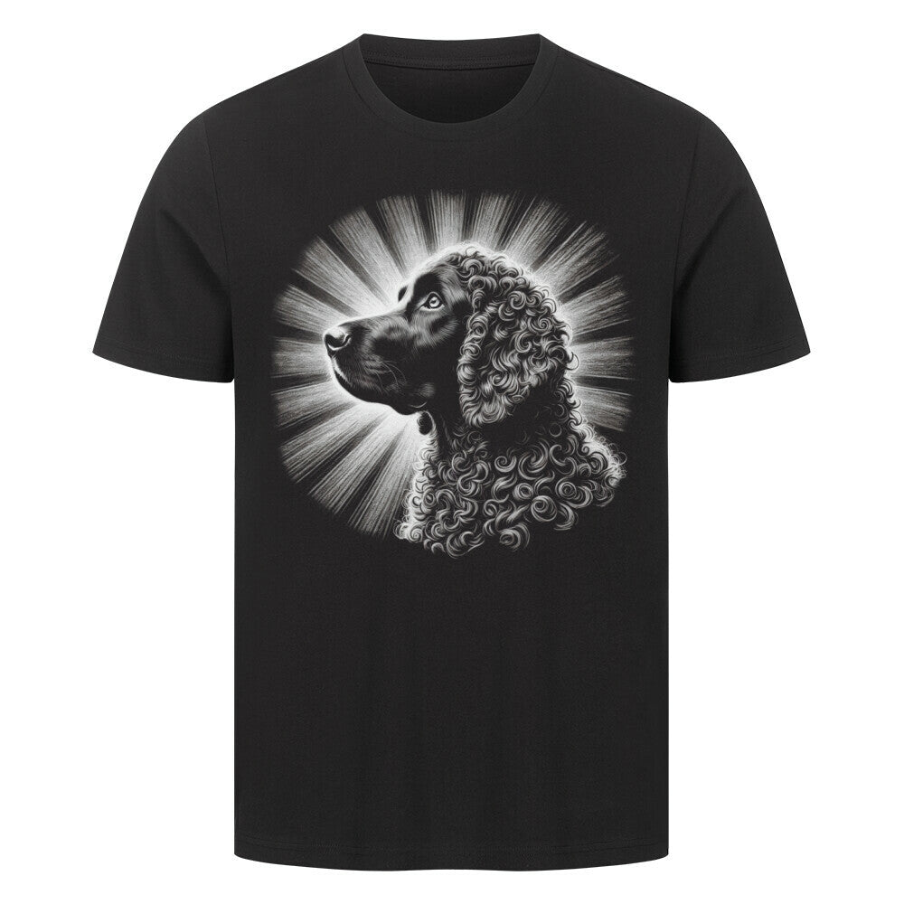 Premium T-Shirt "Curly Coated Retriever - Bright" Schwarz – hunde-shirt.de