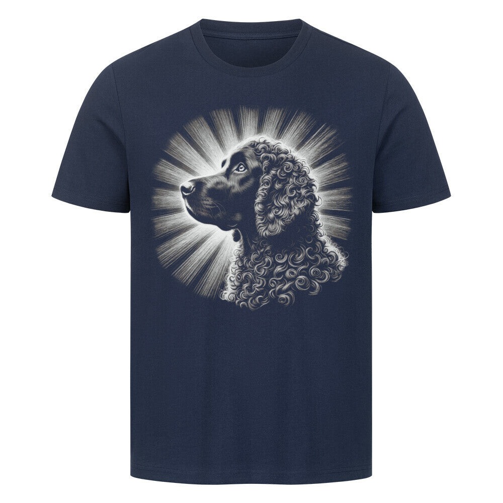 Premium T-Shirt "Curly Coated Retriever - Bright" French Navy – hunde-shirt.de