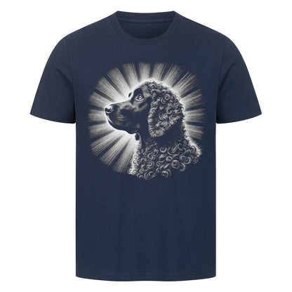 Premium T-Shirt "Curly Coated Retriever - Bright" French Navy – hunde-shirt.de