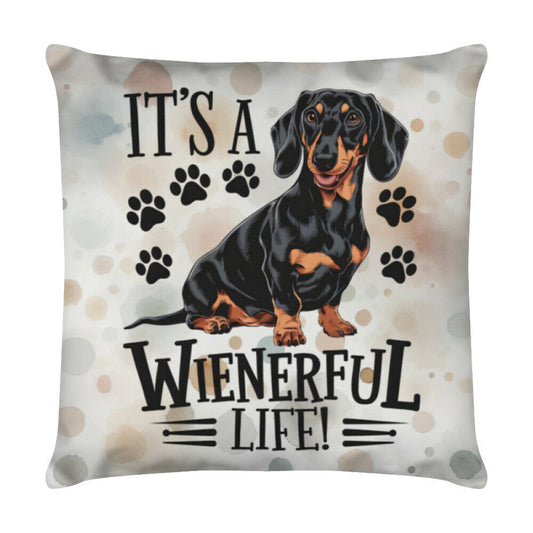 Kissen "Dackel - Wienerful" Weiß – hunde-shirt.de