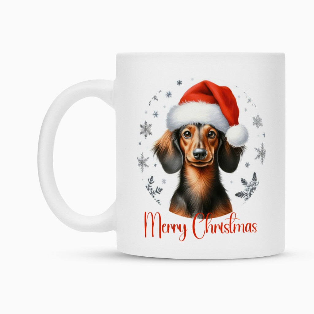 Tasse "Dackel - Merry Christmas" – hunde-shirt.de