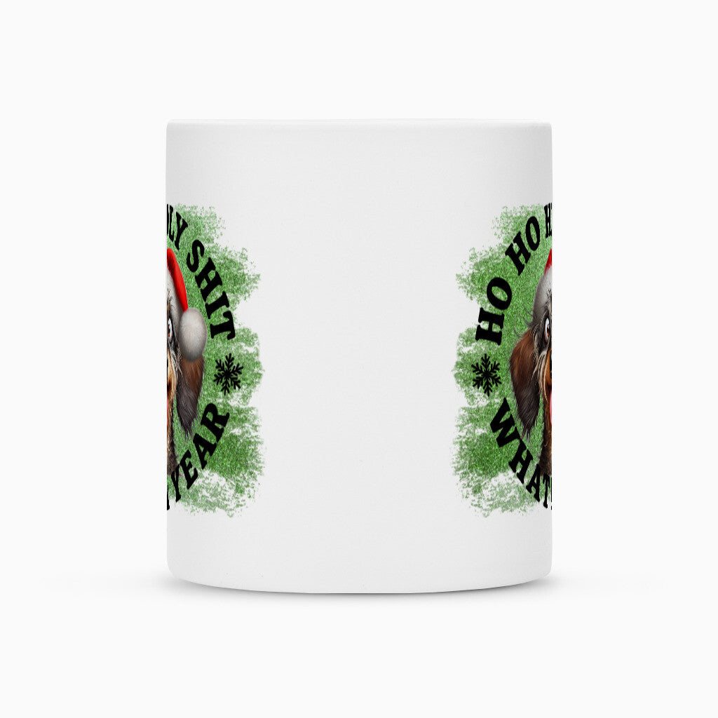 Tasse "Dackel ( Rauhaar ) - HO HO..." – hunde-shirt.de