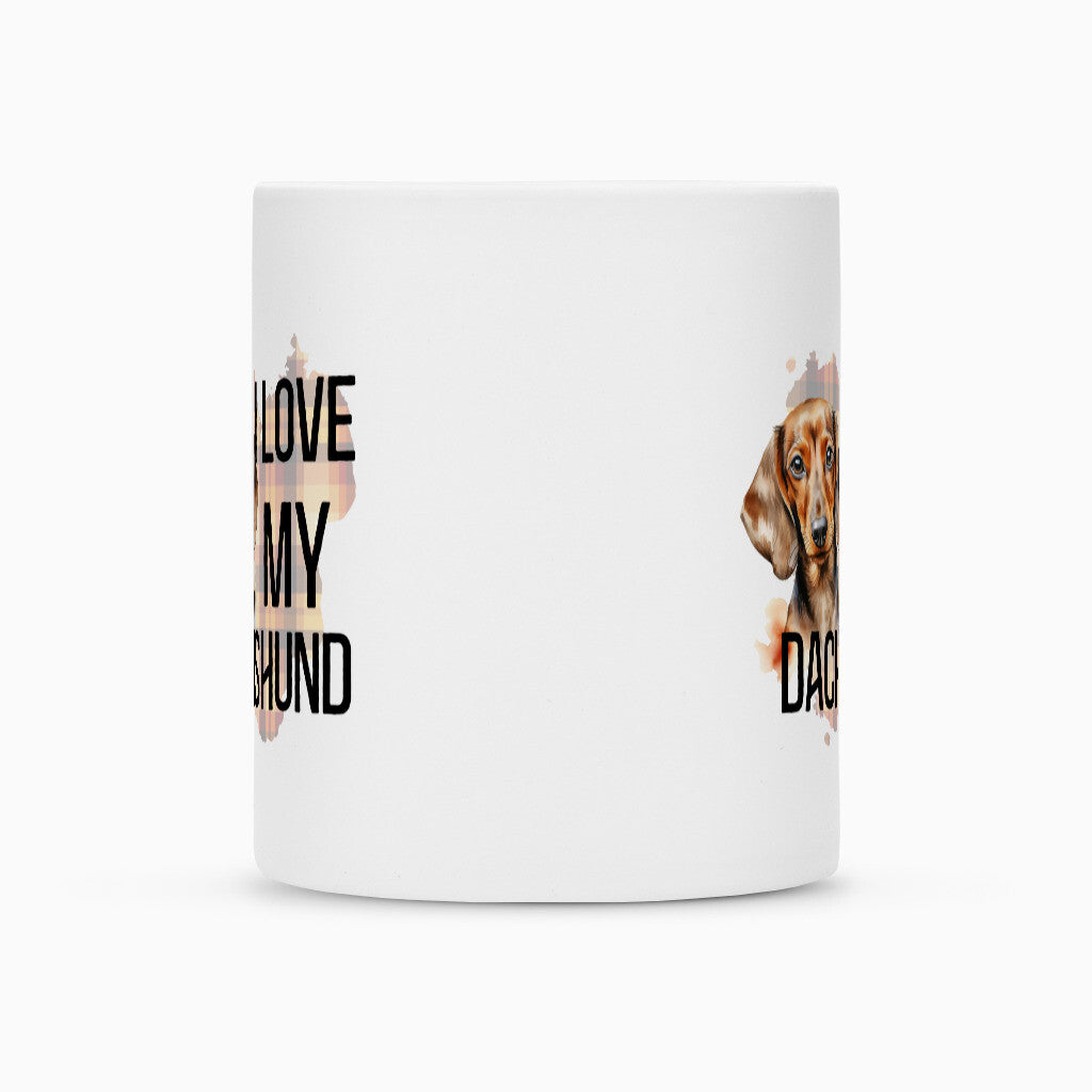 Tasse "Dackel - I love my..." – hunde-shirt.de