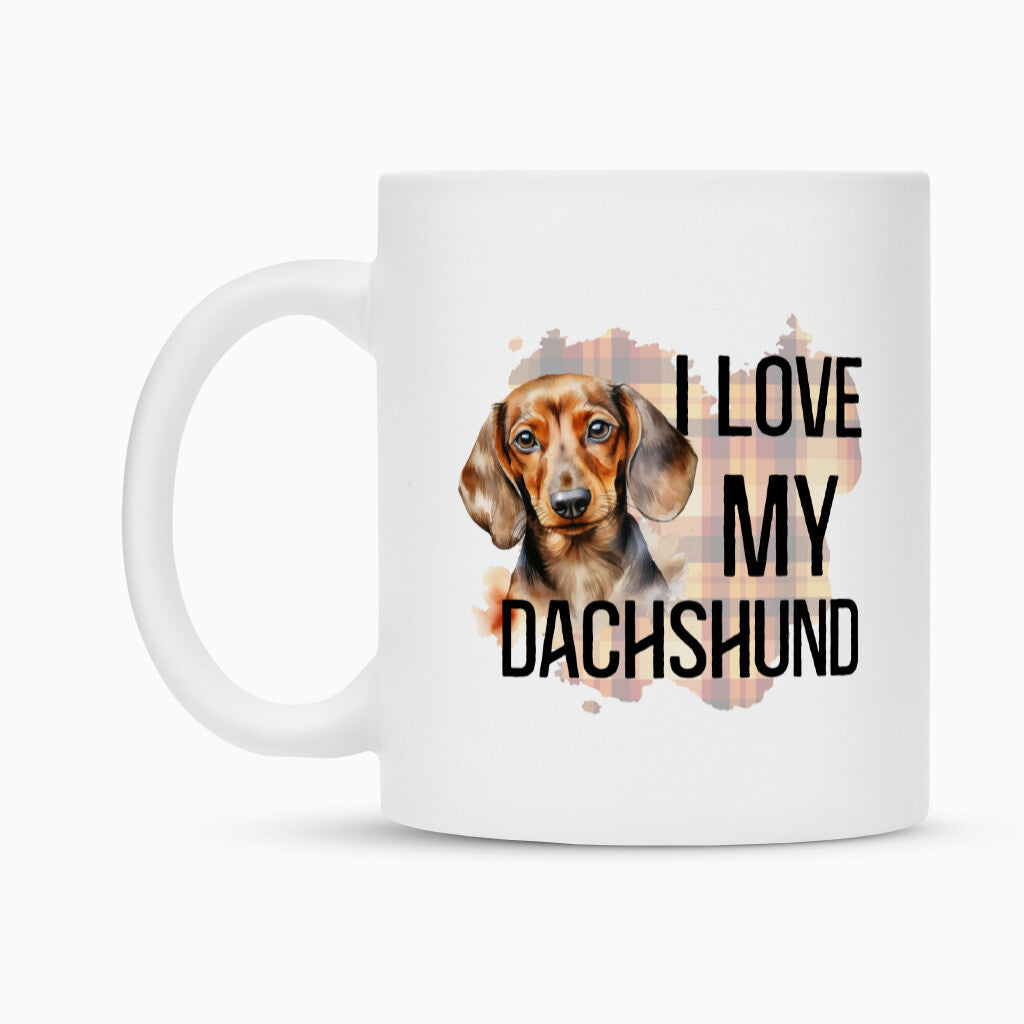 Tasse "Dackel - I love my..." – hunde-shirt.de