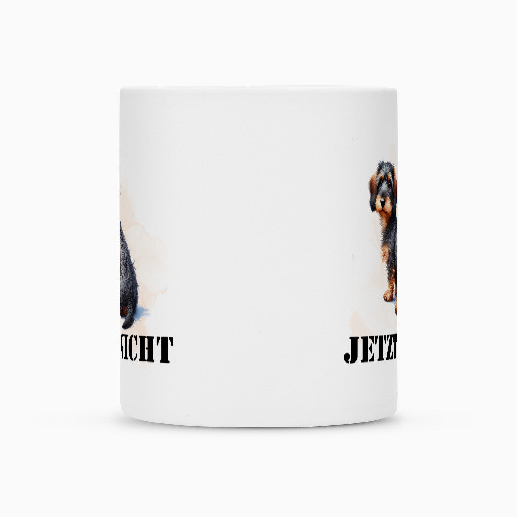 Tasse "Dackel ( Rauhaar ) - JETZT NICHT" – hunde-shirt.de